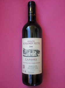vin rouge Domaine Maison  Neuve  Cahors A-O-C